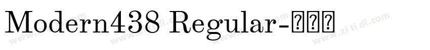 Modern438 Regular字体转换
